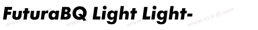 FuturaBQ Light Light字体转换
